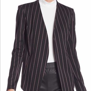 BCBG Generation Striped Open Front Blazer